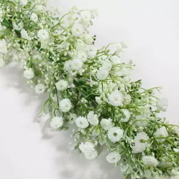 Dunelm Artificial Million Star Gypsophila White Garland 180cm 2 Dunelm Artificial Million Star Gypsophila White Garland 180cm - Image 2