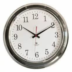 Cedar & Sage Marshfield Clock Chrome 41cm -clocks Sales Store 1000156497 alt02