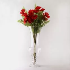 Dunelm Florals Forever Eleanor Poppy Luxury Bouquet Red 58cm -clocks Sales Store 1000163182 alt04