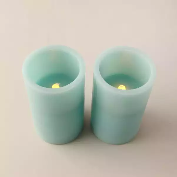Dunelm Set Of 2 Seagrass Scented LED Candles 5 Dunelm Set Of 2 Seagrass Scented LED Candles - Image 5