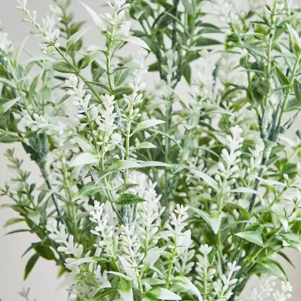 Dunelm Pack Of 6 Artificial Lavender White Spray 48cm 2 Dunelm Pack Of 6 Artificial Lavender White Spray 48cm - Image 2