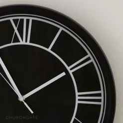 Dunelm Contemporary Black Clock 39cm -clocks Sales Store 1000167866 alt02