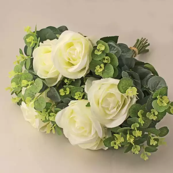 Dunelm White Orchid In Silver Glass Pot 26cm 3 Dunelm White Orchid In Silver Glass Pot 26cm - Image 3