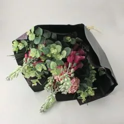 Dunelm Cream Orchid In Silver Glass Pot 26cm -clocks Sales Store 1000168588 alt02