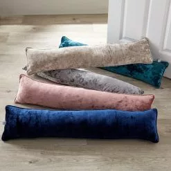 Dunelm Crushed Velour Draught Excluder -clocks Sales Store 1000181747 alt03
