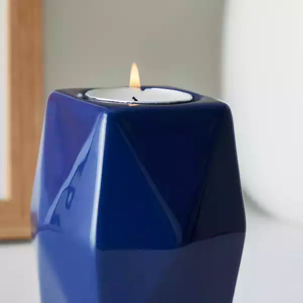 Dunelm Geometric Tealight Holder 10cm 2 Dunelm Geometric Tealight Holder 10cm - Image 2