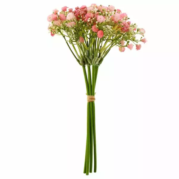 Dunelm Artificial Gypsophilia Bundle Pink 28cm 4 Dunelm Artificial Gypsophilia Bundle Pink 28cm - Image 4