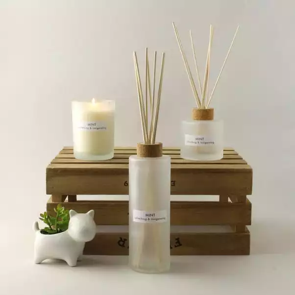 Dunelm Natural Mint Soy Wax Blend Candle And Diffuser Set 5 Dunelm Natural Mint Soy Wax Blend Candle And Diffuser Set - Image 5