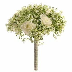 Dunelm Bundle Of 6 Rose And Gypsophila Bouquet 32cm 5 Dunelm Bundle Of 6 Rose And Gypsophila Bouquet 32cm -clocks Sales Store 1000184192 alt02