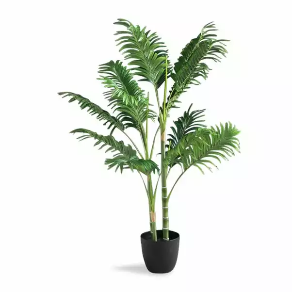 Dunelm Artificial Golden Palm Tree 130cm 2 Dunelm Artificial Golden Palm Tree 130cm - Image 2