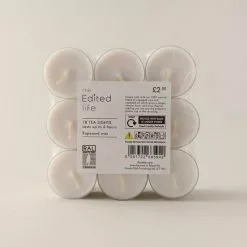 Dunelm Pack Of 18 Tealights X 12 5 Dunelm Pack Of 18 Tealights X 12 -clocks Sales Store 1000185772 alt02