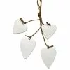 Dunelm Blue Deco Set Of Four Wooden Hanging Hearts