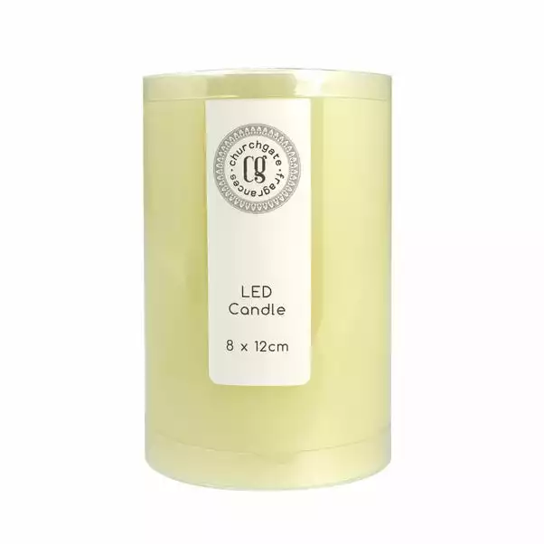 Dunelm LED Church Candle 8cm X 12cm 1 Dunelm LED Church Candle 8cm X 12cm