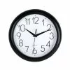 Dunelm Simply Plastic 24cm Wall Clock Black