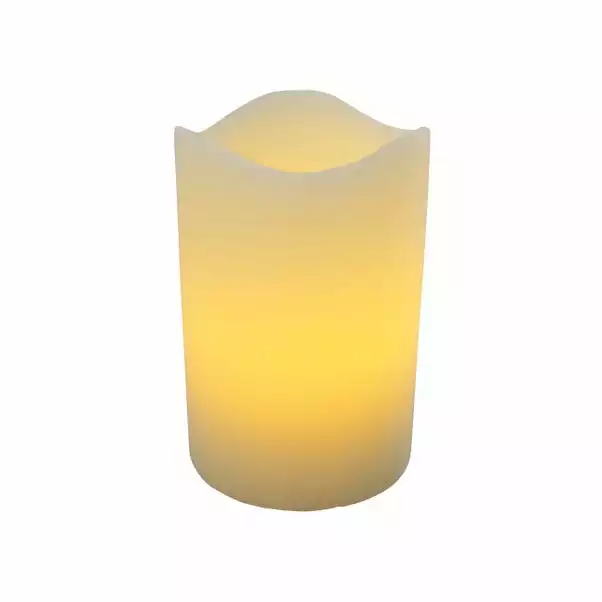 Dunelm Cream Waved LED Candle 2 Dunelm Cream Waved LED Candle - Image 2