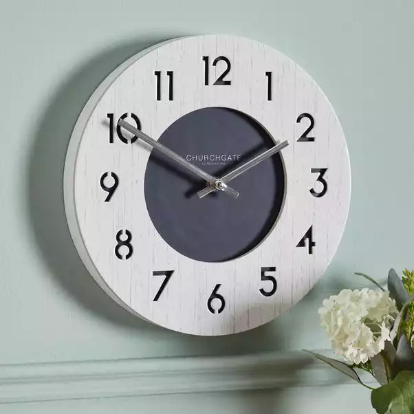 Dunelm Nautical 26cm Wall Clock White 1 Dunelm Nautical 26cm Wall Clock White