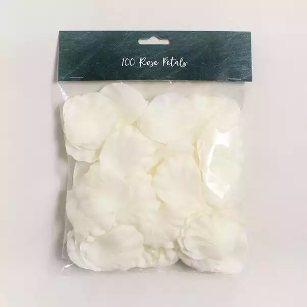 Dunelm 100pk Artificial Rose Cream Petals 1 Dunelm 100pk Artificial Rose Cream Petals