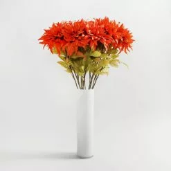 Dunelm Dahlia Orange Stem 80cm