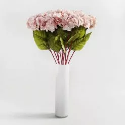 Dunelm Hydrangea Pink Stem 68cm