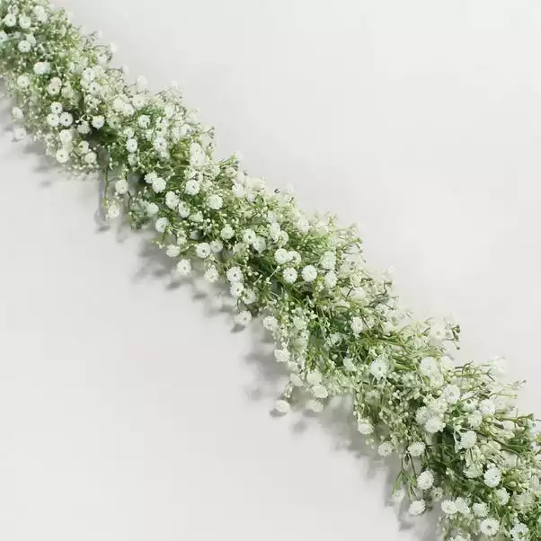 Dunelm Artificial Million Star Gypsophila White Garland 180cm 1 Dunelm Artificial Million Star Gypsophila White Garland 180cm