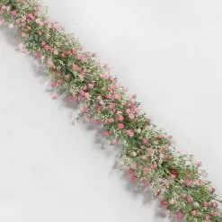 Dunelm Artificial Million Star Gypsophila Pink Garland 180cm