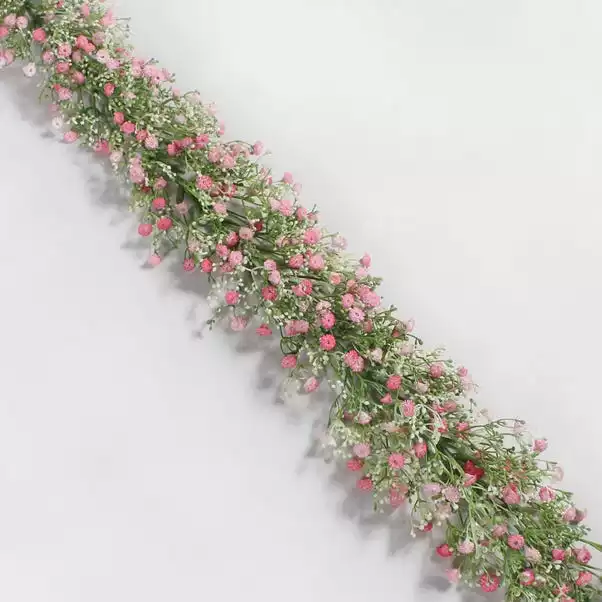 Dunelm Artificial Million Star Gypsophila Pink Garland 180cm 1 Dunelm Artificial Million Star Gypsophila Pink Garland 180cm