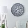 Dunelm Wooden 60cm Wall Clock Grey