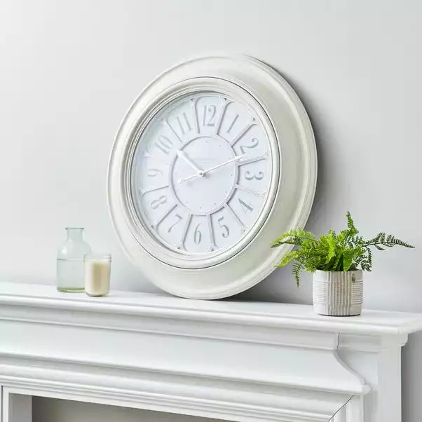 Dunelm Classic 60cm Wall Clock Cream 1 Dunelm Classic 60cm Wall Clock Cream