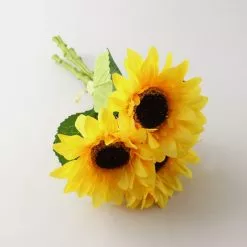 Dunelm Artificial Sunflower Yellow Bundle 30cm