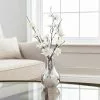 Dunelm Artificial Blossom Cream In Silver Vase 37cm