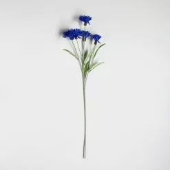 Dunelm Artificial Cornflower Blue Single Spray 60cm