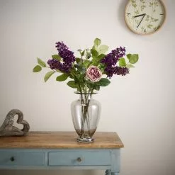 Artificial Peony Lilac Rose Berry Salal Purple