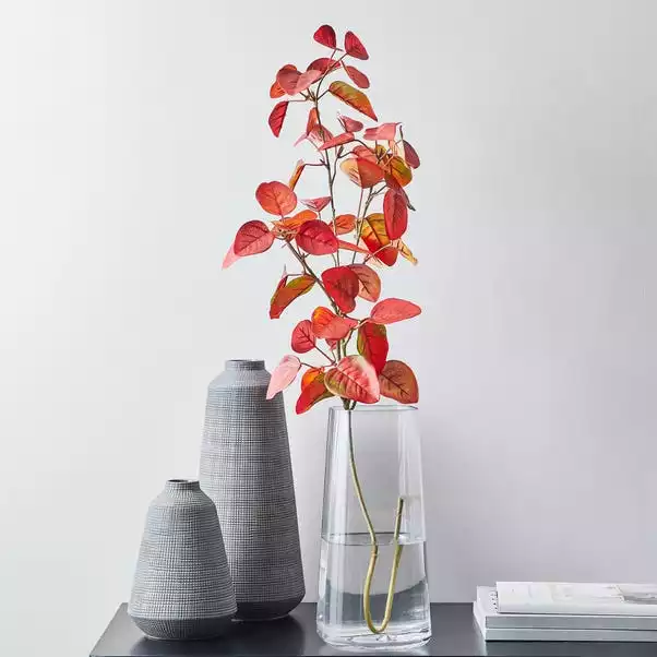 Dunelm Artificial Leaf Spray Red 92cm 1 Dunelm Artificial Leaf Spray Red 92cm