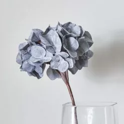 Dunelm Diamond Velvet Hydrangea Grey 77cm