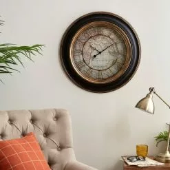 Dunelm Antique Map Clock 55cm