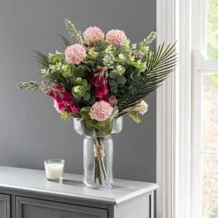 Dunelm Florals Forever Everly Foxglove Luxury Bouquet Pink 63cm