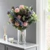 Dunelm Florals Forever Lila Thistle Luxury Bouquet Purple 63cm