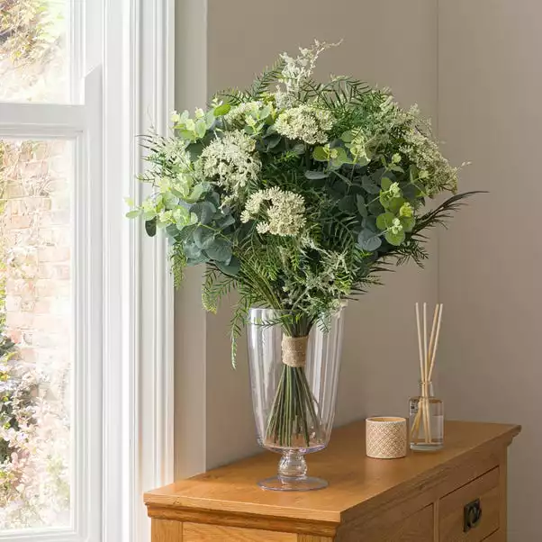 Dunelm Florals Forever Darcy Foliage Luxury Bouquet Green 63cm 1 Dunelm Florals Forever Darcy Foliage Luxury Bouquet Green 63cm