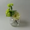 Dunelm Peony In Glass Fishbowl Cream 18cm