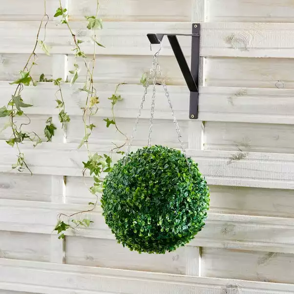 Dunelm Artificial Green Topiary Ball 1 Dunelm Artificial Green Topiary Ball