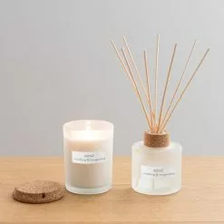 Dunelm Natural Mint Soy Wax Blend Candle And Diffuser Set 7 Dunelm Natural Mint Soy Wax Blend Candle And Diffuser Set -clocks Sales Store 30716655 alt02