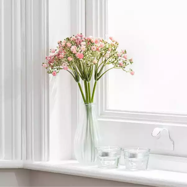 Dunelm Artificial Gypsophilia Bundle Pink 28cm 1 Dunelm Artificial Gypsophilia Bundle Pink 28cm