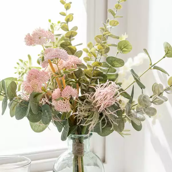 Dunelm Artificial Mimosa And Achillea Bundle 1 Dunelm Artificial Mimosa And Achillea Bundle