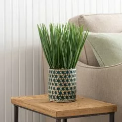 Dunelm Sword Grass In Ceramic Pot 38cm