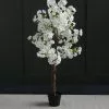 Dunelm Artificial White Blossom Tree 120cm