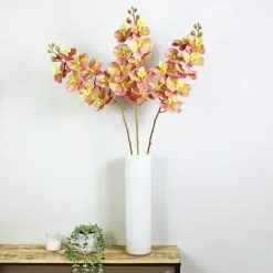 Dunelm Peach Real Touch Phalaenopsis 3 Pack