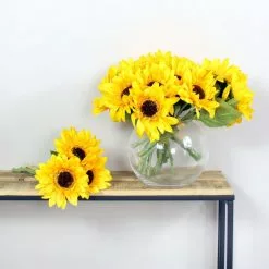 Dunelm Bundle Of 3 Sunflower Yellow 6 Pack 30cm