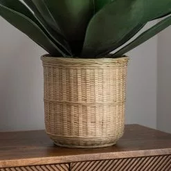Dunelm Agave In Bamboo Basket -clocks Sales Store 30726492 alt02