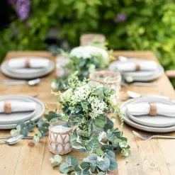 Dunelm Foliage Arrangement In Glass Cube -clocks Sales Store 30730012 alt02