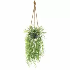 Dunelm Artificial Trailing Grass In Hanging Grey Pot -clocks Sales Store 30730206 alt04